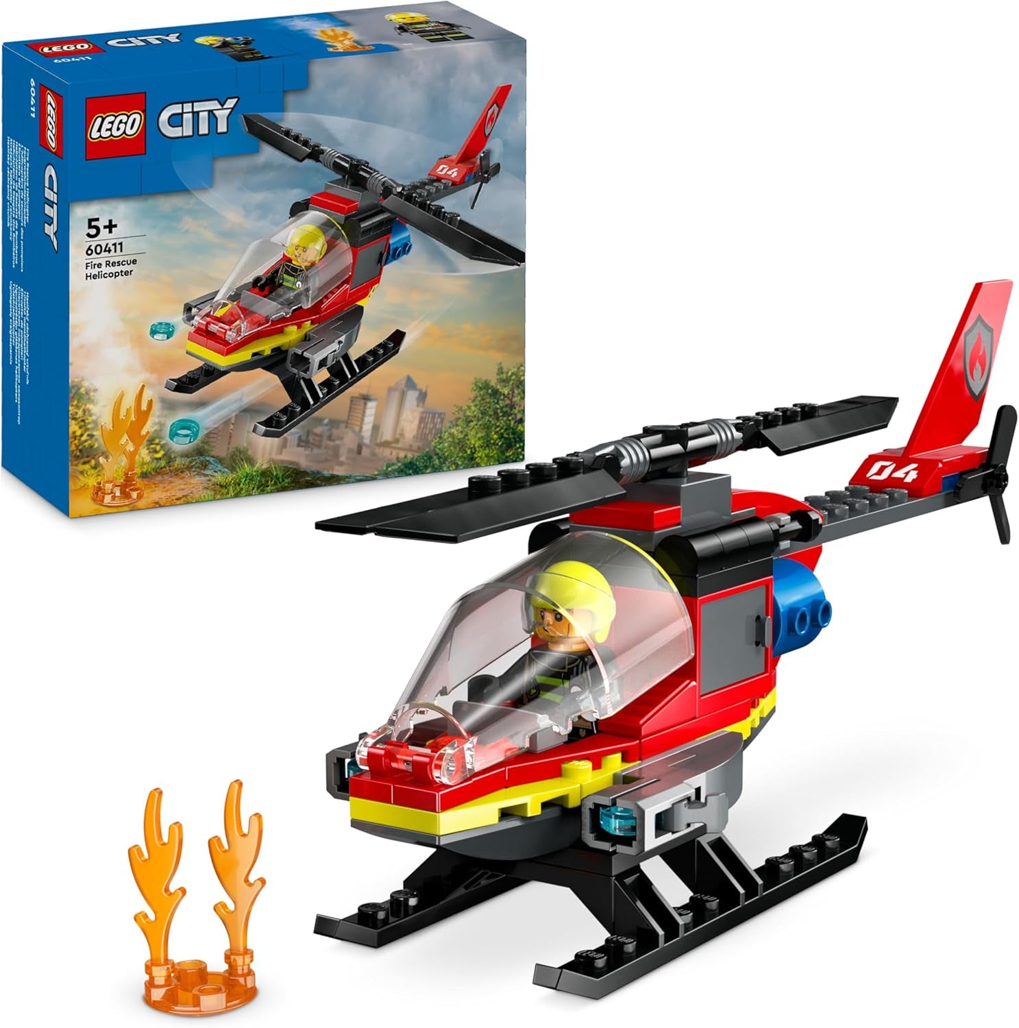 LEGO 60373 City Feuerwehrboot, Spielzeug, das im Wasser wimmt, mit Rennboot, 3 Minifiguren und Jetpack, Feuerwehr-Boot-Spielzeug Geschenkide für Jungen und Mädchen ab 5 Jahren