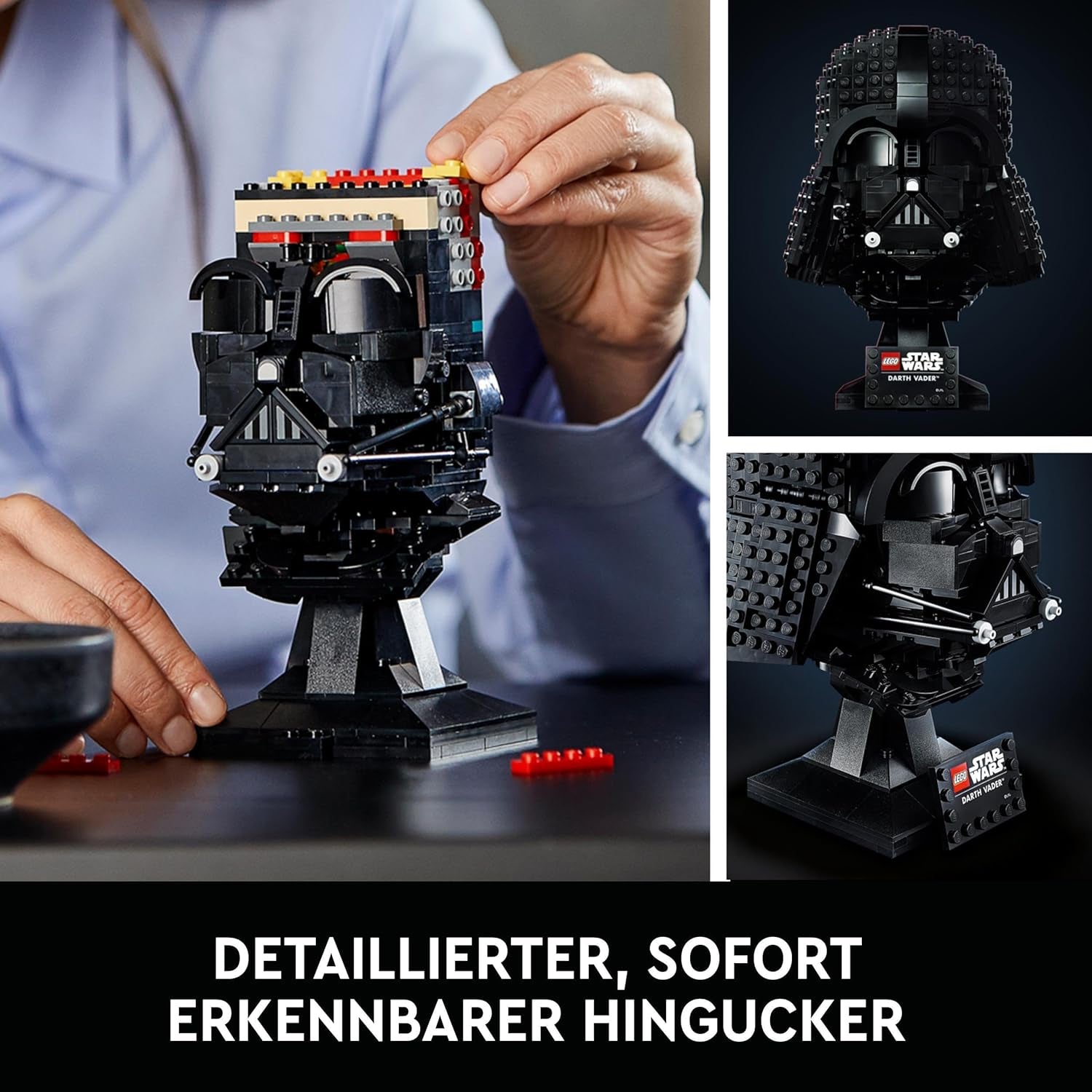 LEGO Star Wars Darth Vader sisaképítő készlet felnőtteknek, ajándékötlet férfiaknak, nőknek, neki, gyűjteménymodell építéshez és bemutatáshoz 75304 építőkészlet Besuche den LEGO-Store