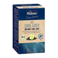 Meßmer Classic Moments Bio Earl Grey | 100 % organic | Ceai negru | 18 pliculețe de ceai
