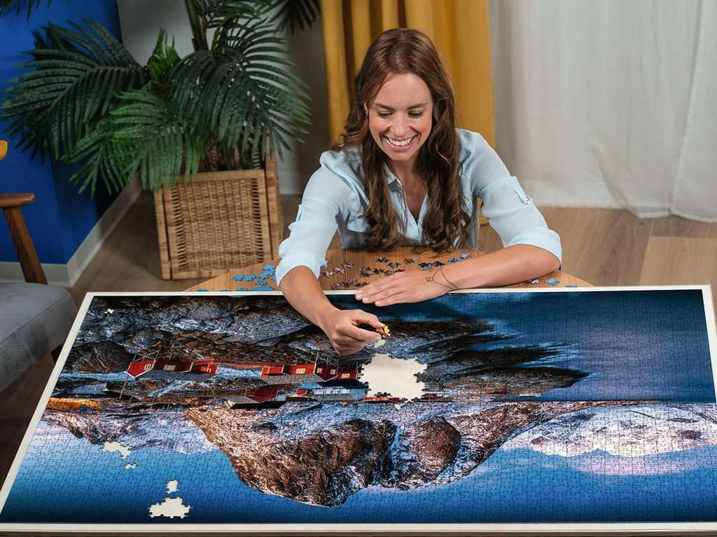 Ravensburger Puzzle 17081 - Hamnoy, Lofoten - Puzzle de 3000 de piese pentru adulți și copii de la 14 ani, puzzle cu motiv de peisaj din Norvegia Puzzle Naty Shop