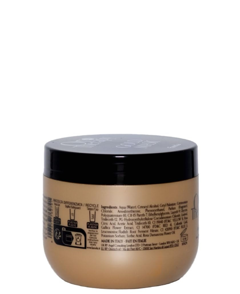 Fanola Orotherapy Gold Mask pentru toate tipurile de păr, 300 ml Masca de par Naty Shop