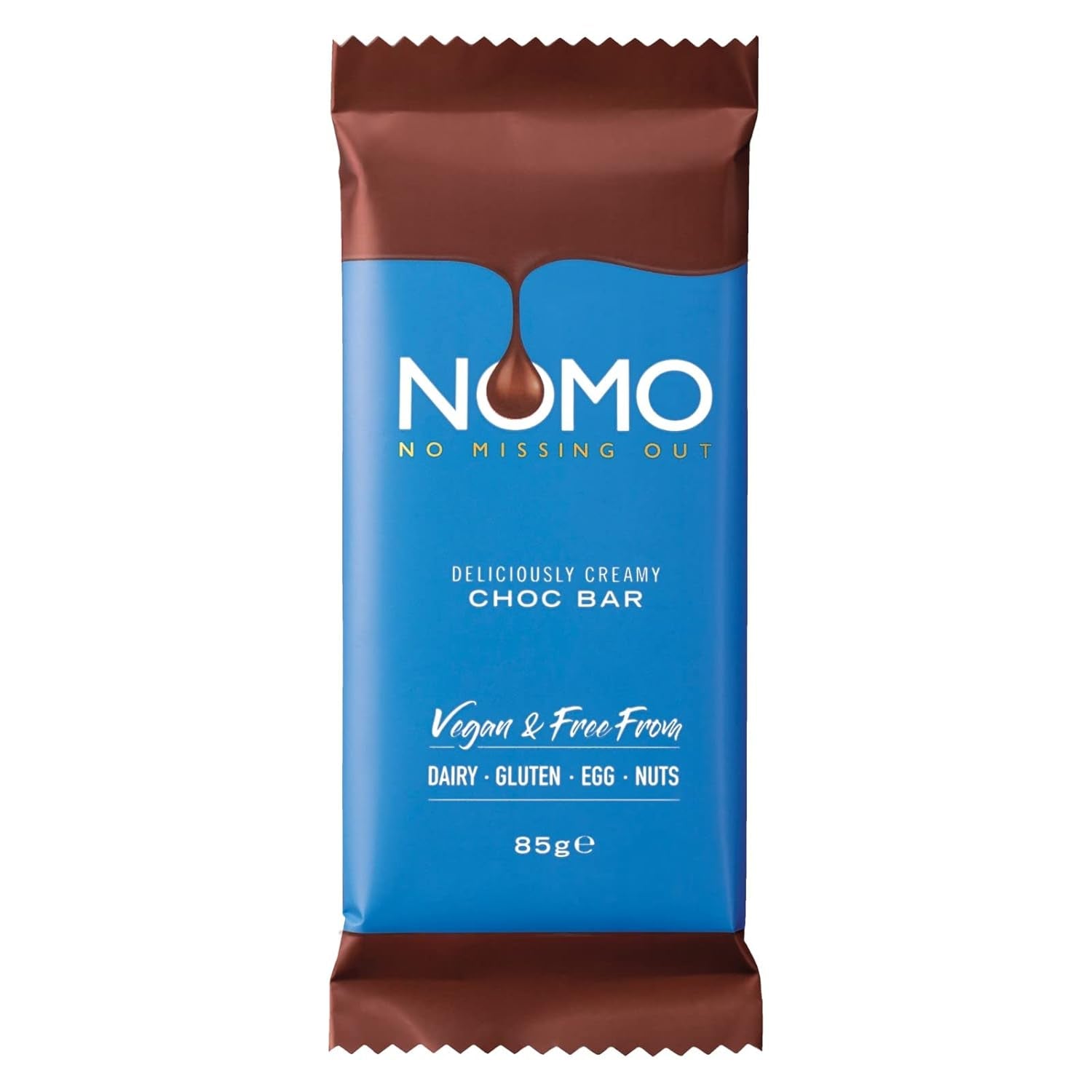 NOMO XL Aluat de biscuiți cu ciocolată 127g - fără nuci, fără arahide, fără lactate, fără lactoză, fără ouă, fără gluten - pe bază de plante - vegan