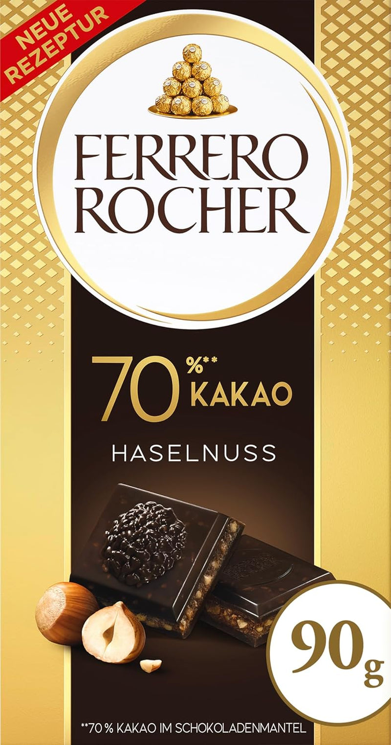 Ferrero Rocher szelet - fehér csokoládé mogyoróval - Valentin napi ajándék neki és neki - 1 db csokoládé x 90g