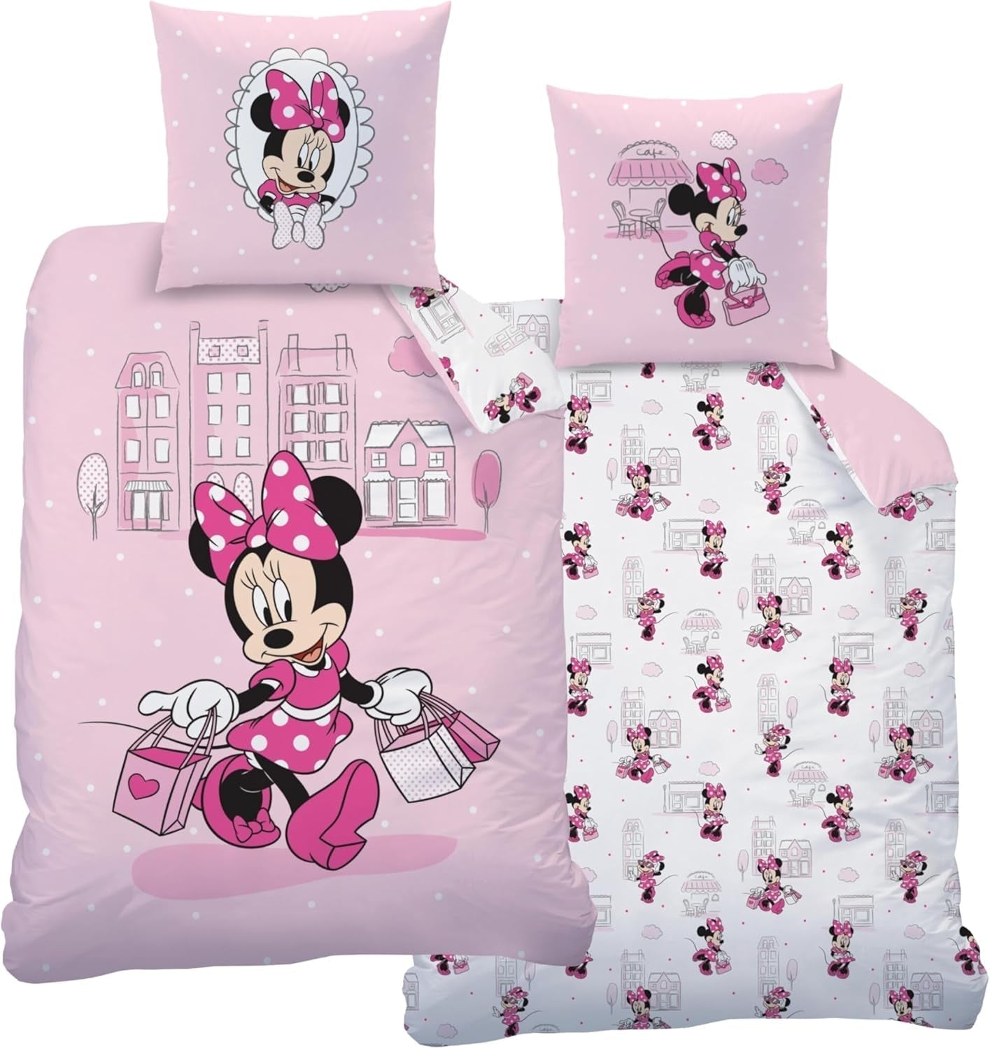 Gyermek ágynemű, különböző rajzfilmfigurák, 100% pamut Ágynemű - gyermek Naty Shop Minnie Mouse