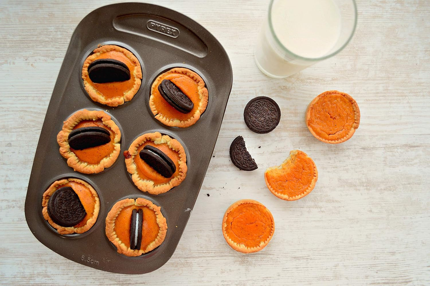 Pyrex BANDEJA 6 MAGDALENAS ASYMETRIA PX Muffinförmchen, Metall, Bunt, 6 Magdalena Formák és tepsi Naty Shop