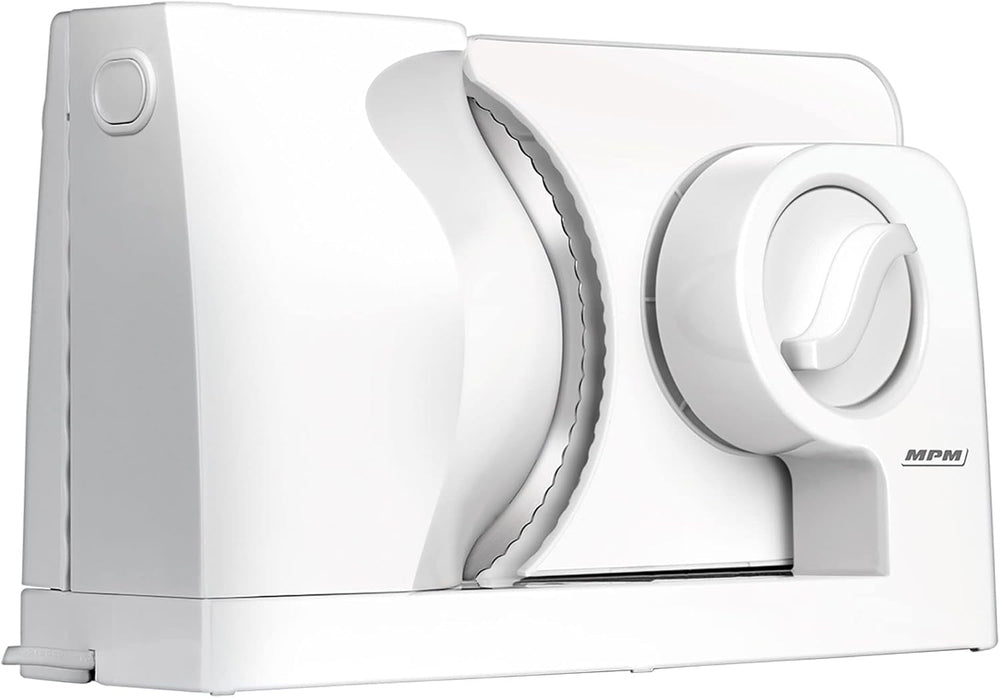 MPM MKR-05 Univerzális elektromos szeletelő, állítható vágási vastagság 15 mm-ig, 150 W Aprítók és szeletelők Naty Shop Alapértelmezett cím