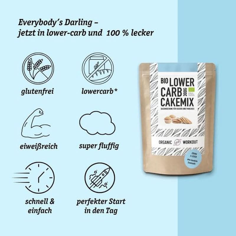 ALACSONY szénhidráttartalmú VANÍLIA TORTAKEVERÉK - bio, gluténmentes sütemény vagy palacsinta keverék, fehérjében gazdag Naty Shop Kitchen