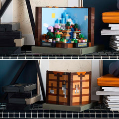 LEGO Minecraft The Workbench építőkészlet 8 figurás videojáték készlet Steve Alex lényekkel és Biomes 15. évfordulós modell ajándékötlet felnőtteknek Férfi Nők 21265 Építőkészletek Beuche den LEGO-Store