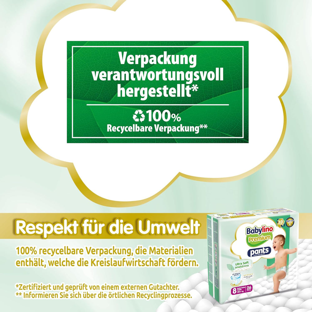 Prémium 8-as méretű nadrág Ultra-Soft szűrővel, XXL (20+ kg), 26 darab