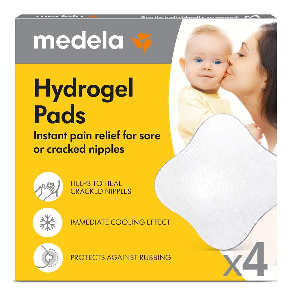 Medela Hydrogel Pads - azonnali enyhülés és hűtés a fájó mellbimbóknál - újrafelhasználható - 4 steril betétes csomag, külön-külön csomagolva Kiegészítők Élelmiszer és szoptatás Bebe Naty Shop