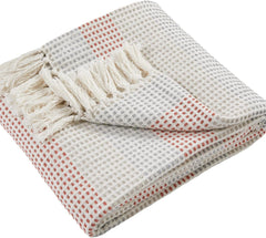 Cuvertură de pat Loft Reva, 100% bumbac reciclat, 130 X 180 cm, Paprika Paturi si Cuverturi Appletree