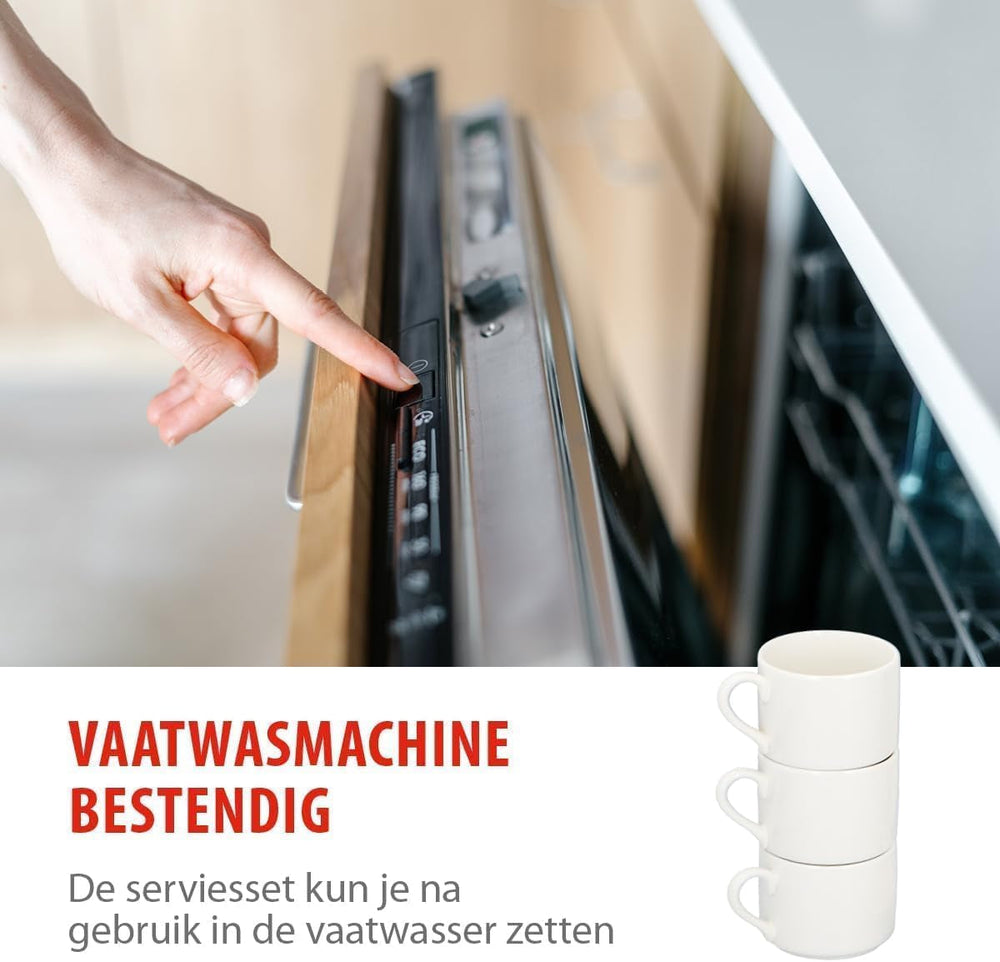 Set de veselă Alpina 4 persoane pentru micul dejun Seturi vesela masa Naty Shop