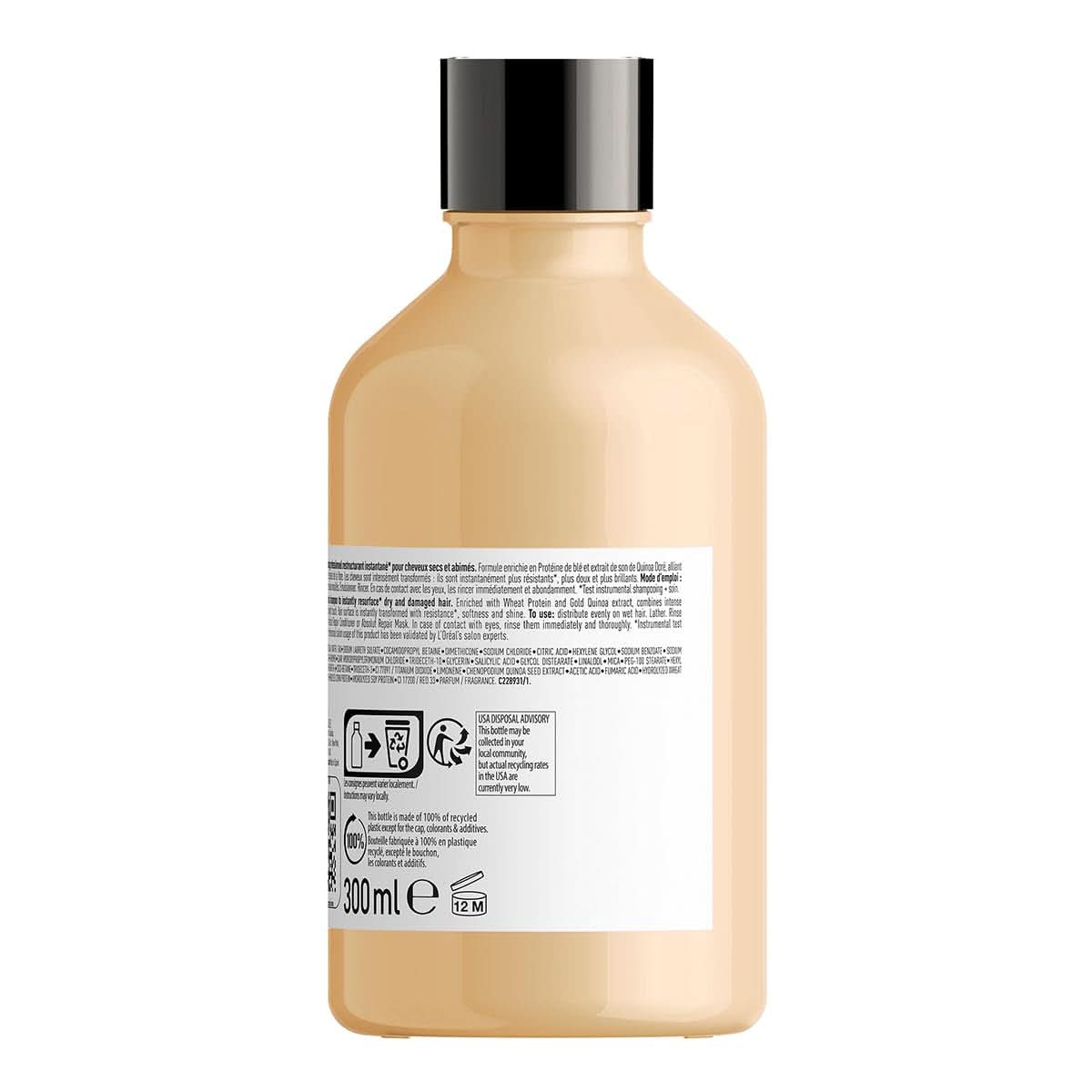 L'OréAl Professionnel Serie Expert Absolut Repair Gold, Quinoa sampon + Protein zuhany és fürdő Naty Shop