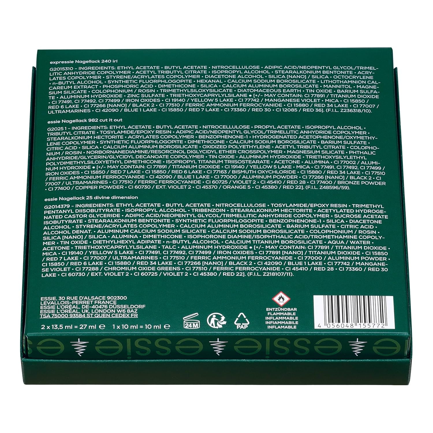 Essie karácsonyi körömdíszítő szett 2025 az ünnepi megjelenéshez