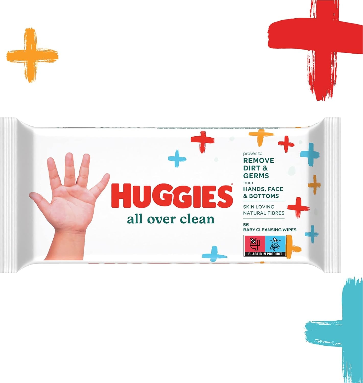 Huggies baba nedves törlőkendők General Clean teljes testre diszkrét Fresh 10 x 56 törlőkendő havi doboz