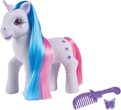 Simba 104342482 - Einhorn mit bunten Haaren, 14cm, Beflockt, mit Kamm und Haarclips, ab 3 Jahren