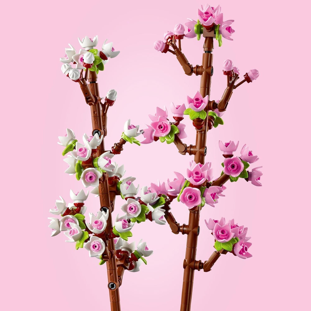 LEGO Botanicals Cherry Blossoms - Építhető művirágok - Asztali díszek gyerekeknek - Virágcsokor kiállításhoz - Ajándék nőknek és férfiaknak 8 éves kortól - Botany Collection 40725 Építőkészletek Besuche den LEGO-Store