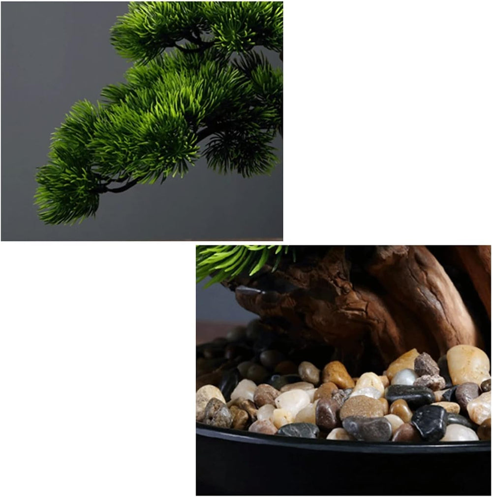 Künstlicher Bonsai-Baum, 43,2 Cm, Künstlicher Bonsai-Kiefer, Realistische Künstliche Pflanzendekoration, Topfpflanzen, Künstliche Zimmerpflanzen, Für Desktop-Display