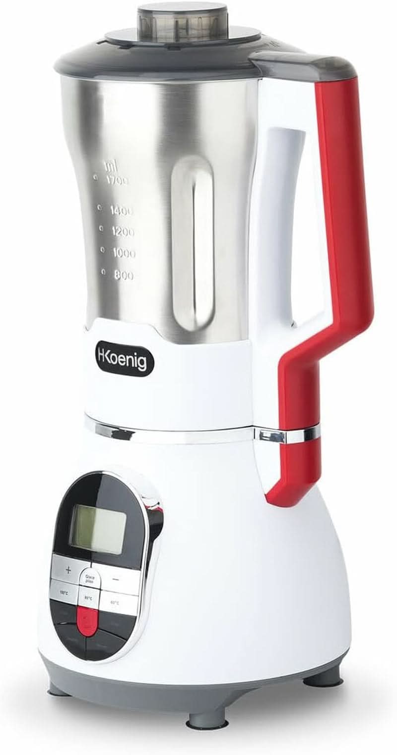 H.KOENIG MXC36 Suppenzubereiter/Mixer/Ice-Crusher/Koch- Und Mixfunktion/Bis 1,7 L/Bis 900 W/Edelstahlgehäuse / Mother and Child Naty Shop