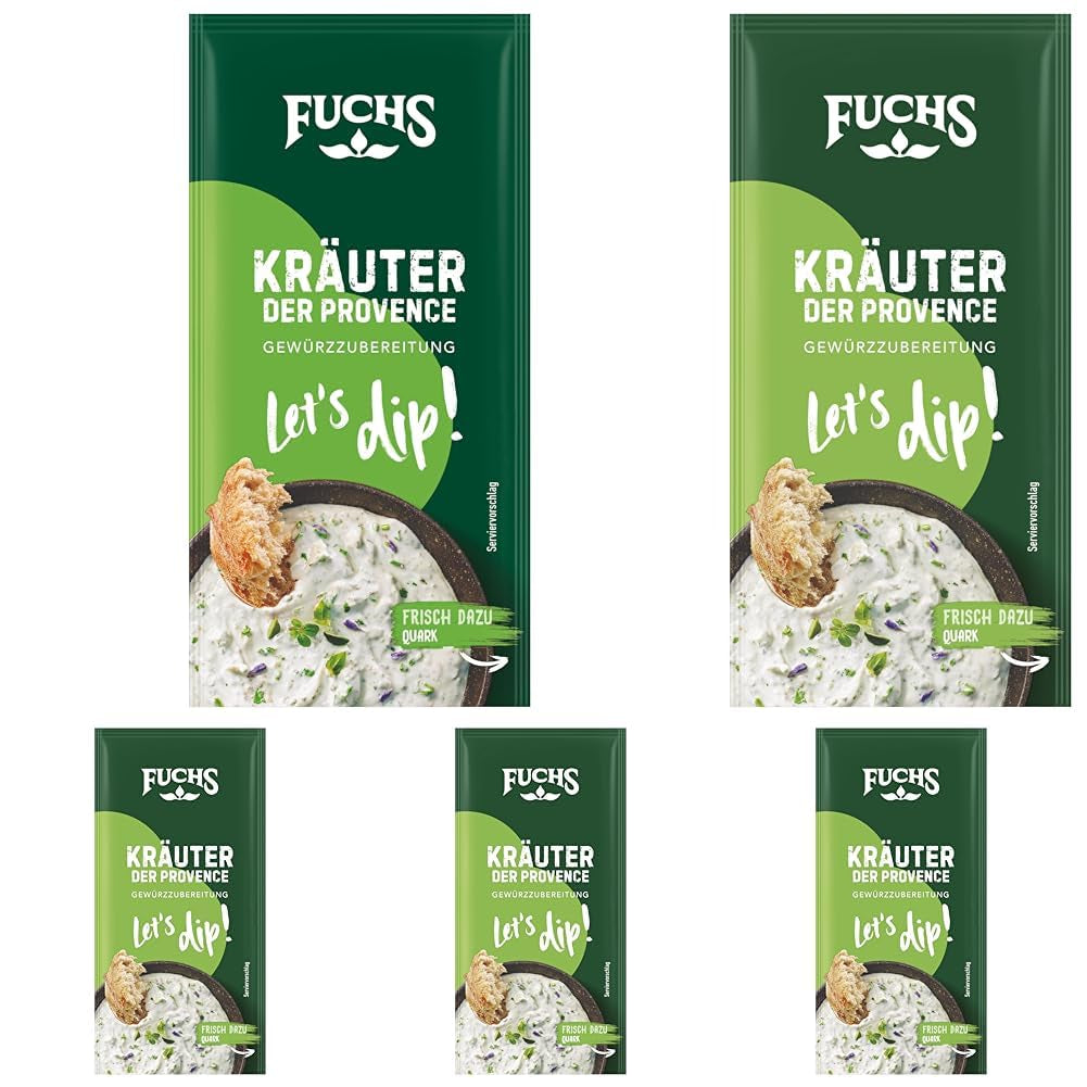 Fuchs Gewürze – Merítsünk! Kräuter der Provence Gewürzzubereitung, Gewürz für Kräuterquarkdip, 7,5 g a tasakban