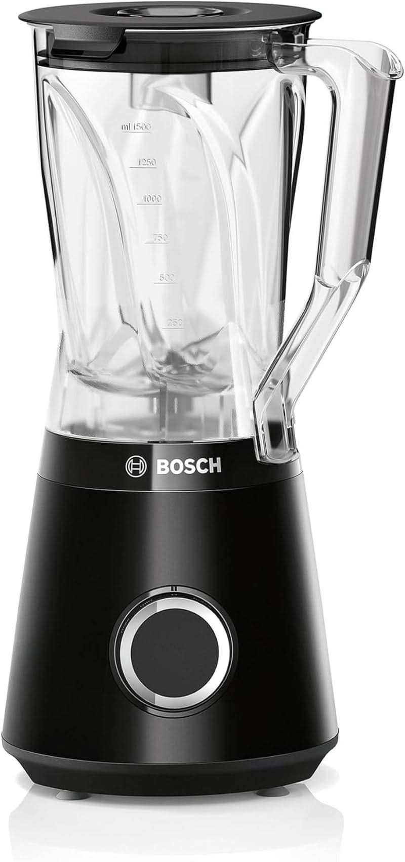 Bosch Standmixer Vitapower Serie 4 MMB6141B, Hochwertige Edelstahl-Klingen, 1,5L Tritan-Mixbehälter, Spülmaschinengeeignete Teile, 30 000 U/min, 1200 W, Schwarz Kitchen Naty Shop