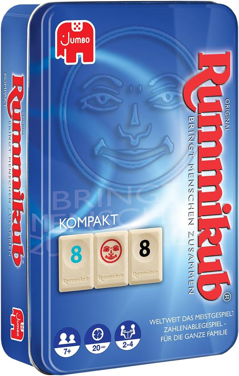 Jumbo Spiele Original Rummikub Classic - der Spieleklassiker unter den Gesellschaftsspielen - für Erwachsene und Kinder ab 7 Jahren JUM17571 Többszínű 2,7 x 3,7 cm
