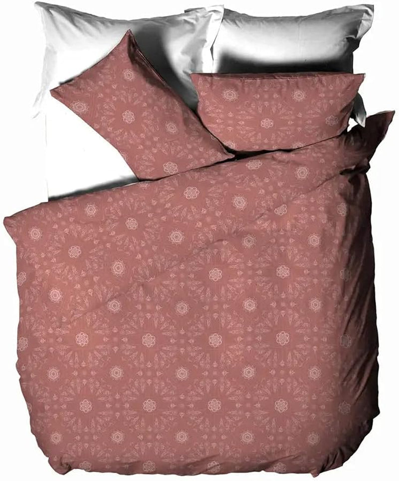 The Linen Yard Bohemian paplanhuzat szett, piros, 260 x 220 cm Paplanok és paplanok Naty Shop Red Clay egyszemélyes ágy