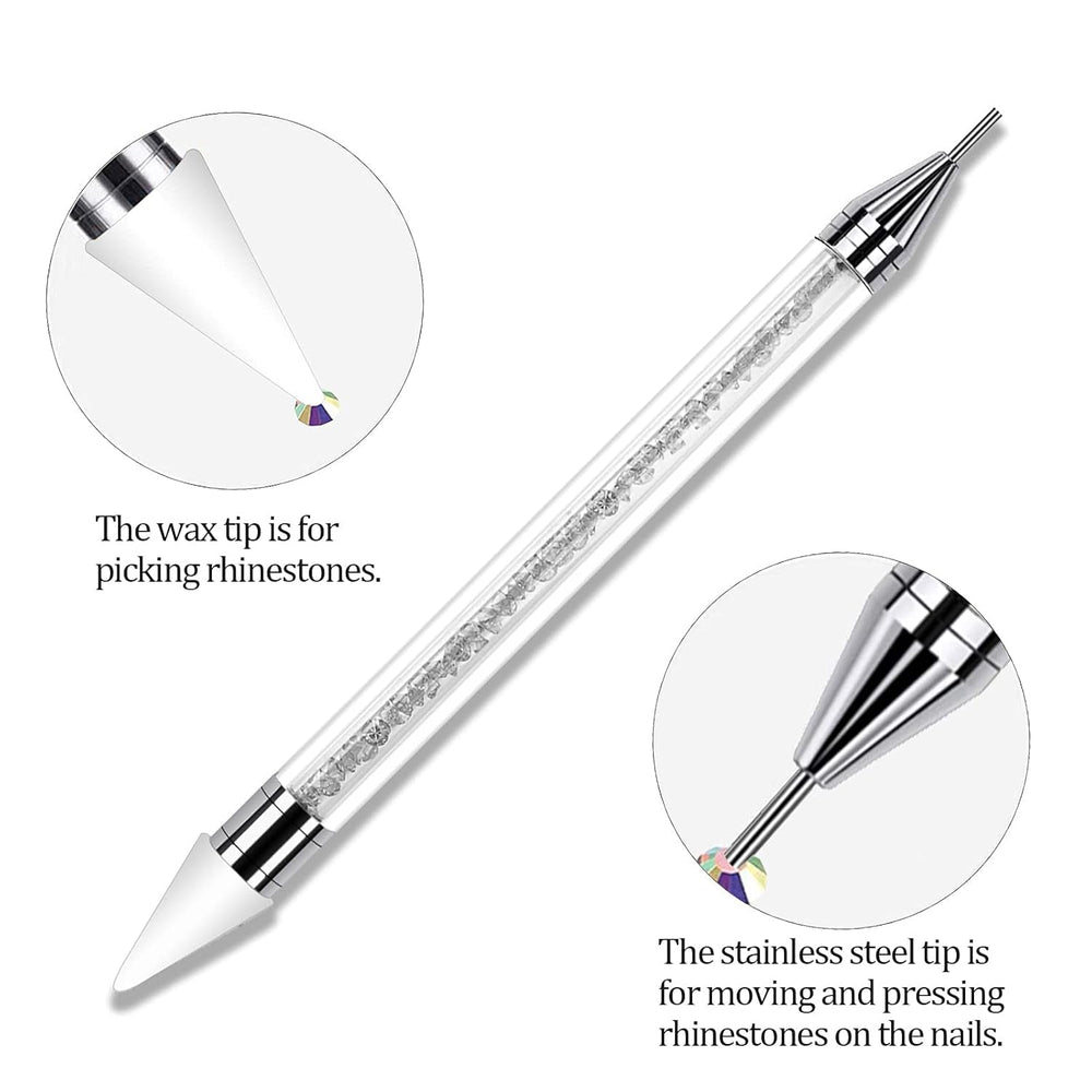 ANGNYA 4000 Stück Strasssteine Nägel Nail Art Strasssteine Dekorationen Nagelsteine Für Nail Art Zubehör Und Klare Kristall Strasssteine Handwerk Mit Pick up Pinzette Und Strass Picker Dotting Pen…