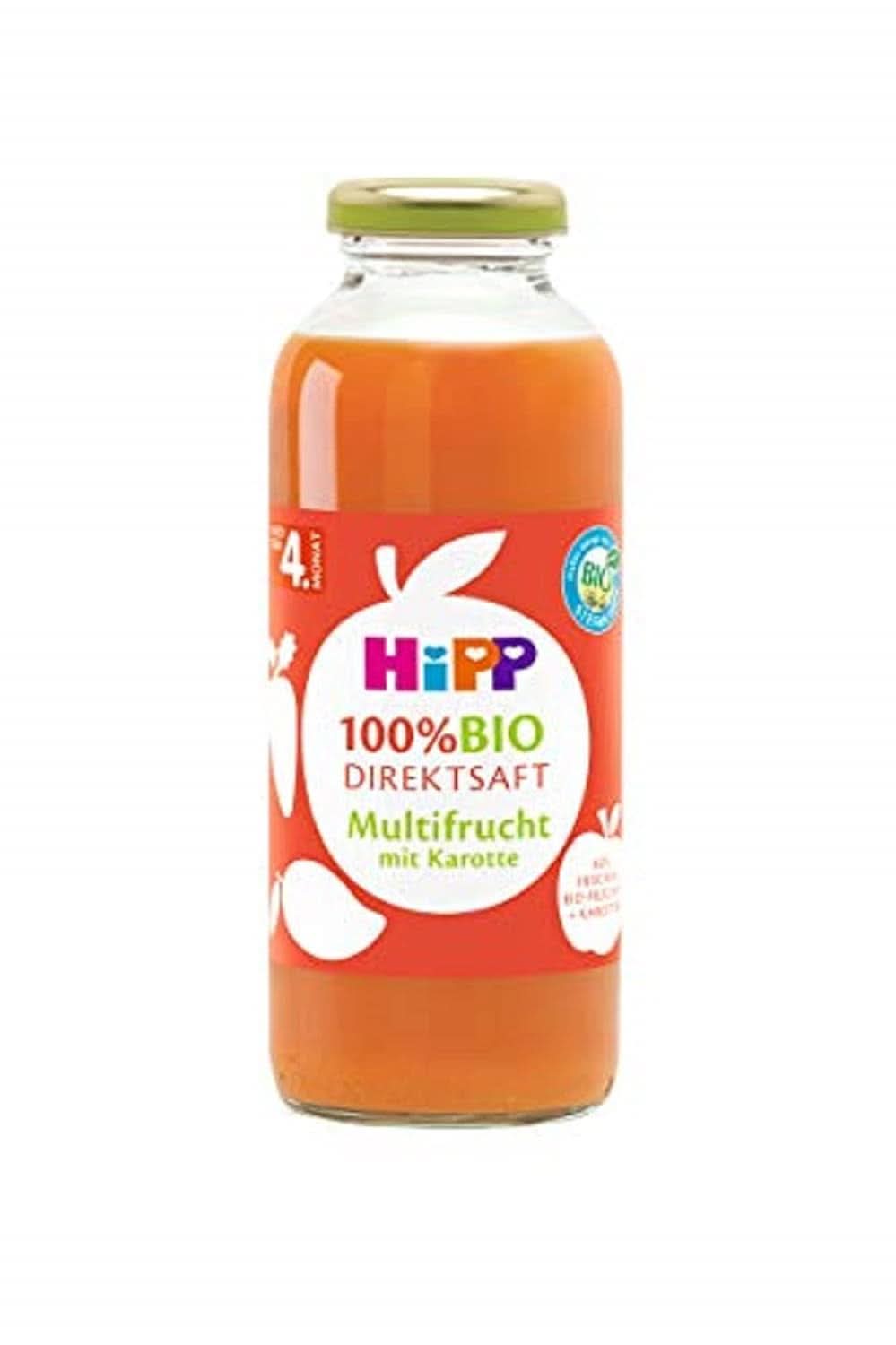 Hipp 100% bio gyümölcslevek, multigyümölcs sárgarépával, 6 db-os kiszerelés (6 x 330 ml) Naty Shop 6 x 330 ml Multifruit sárgarépával
