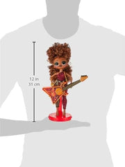 L.O.L. Meglepetés! OMG Remix Rock FEROCIOUS Modepuppe mit 15 Überraschungen -mit Bassgitarre, Outfit, Schuhen, Bürste, Puppenständer, Songtext-Magazin & Plattenspieler-Paket - Für Mädchen ab 4+ Jahren