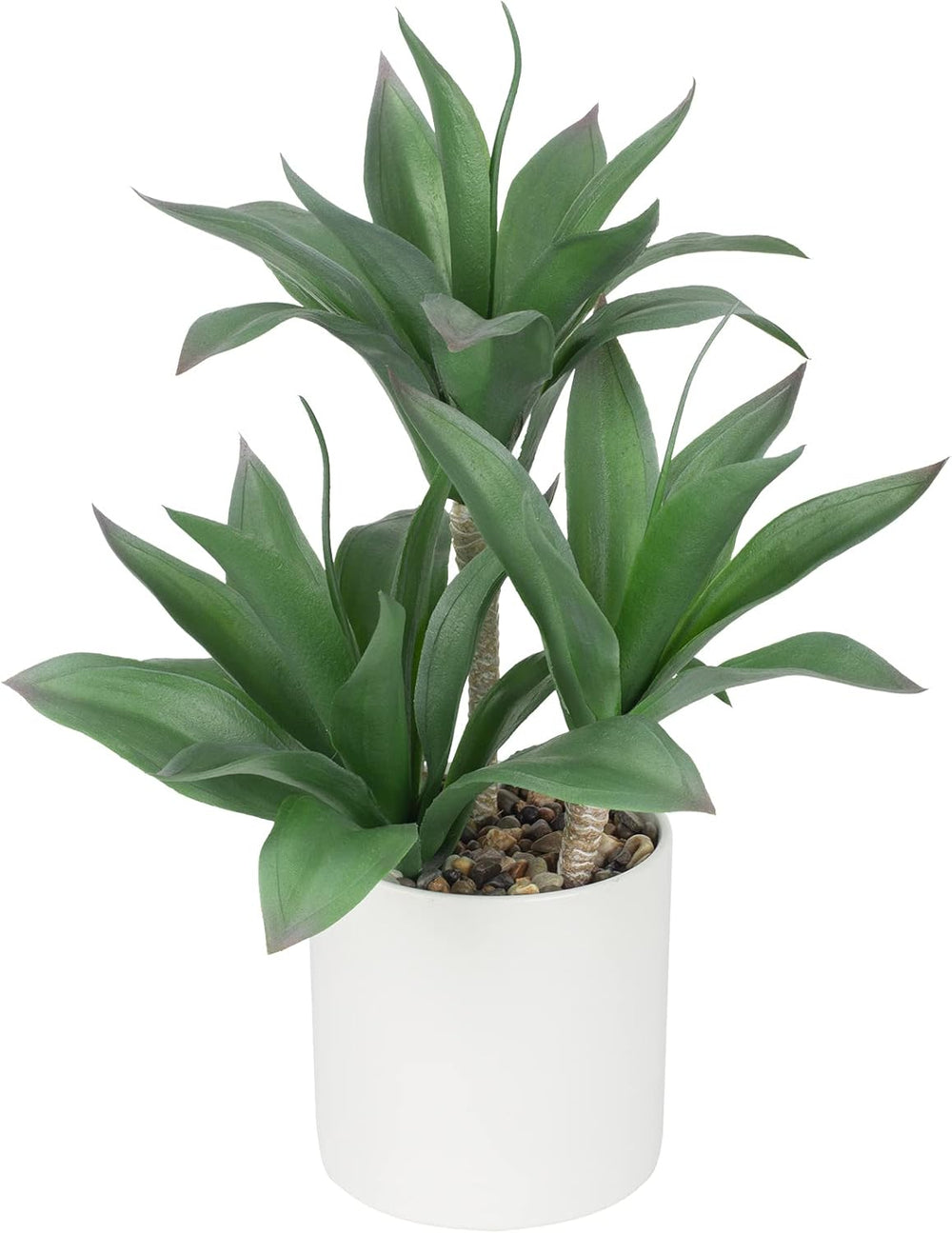 Groß Sukkulenten Künstliche Pflanzen Deko Im Topf 37Cm, 3 Stück Agave Pflanze Faux Sukkulente Kunstpflanze Im Topf Keramik, Sukkulente Topfpflanzen Deko Aloe Yucca Vera Für Haus Büro Küche Desktop#2