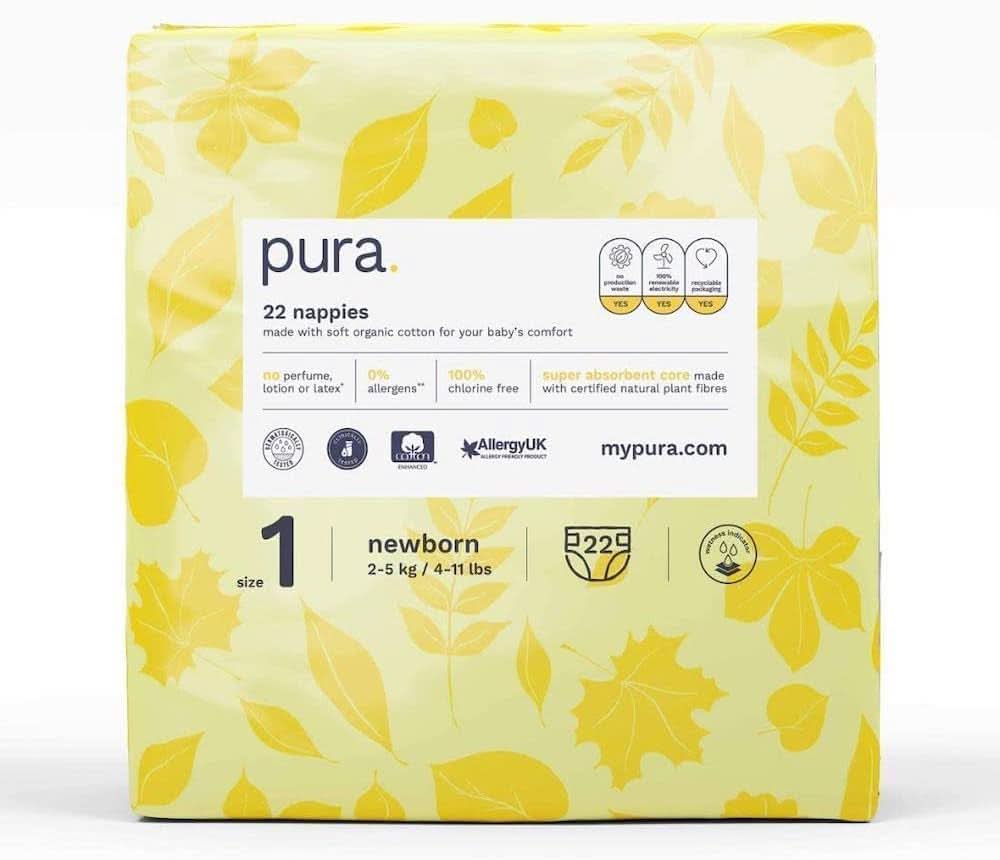 Scutece eco, EU Ecolabel, piele sensibilă, bumbac, hipoalergenic Mama si Copilul Naty Shop 1 (132 buc)