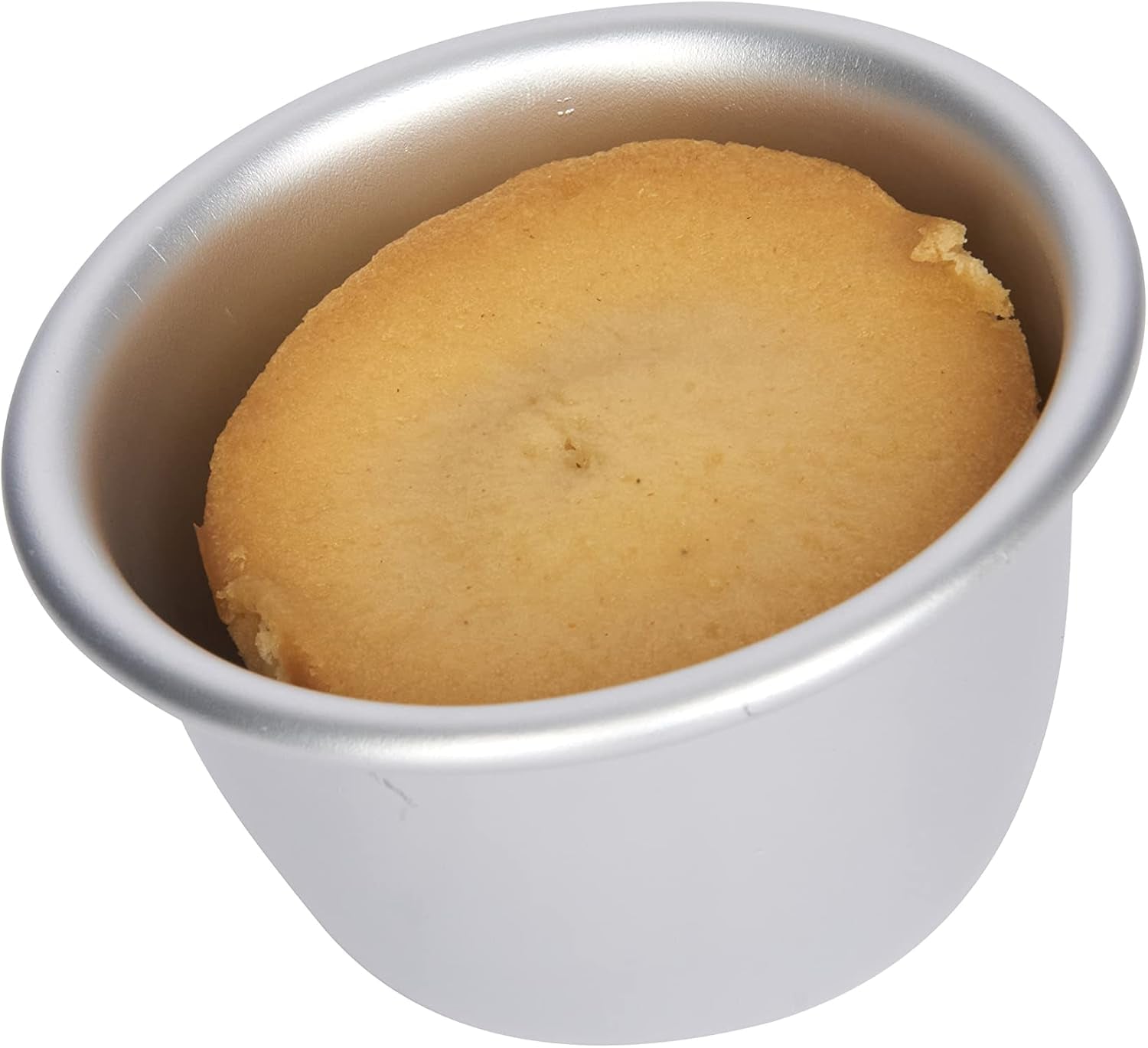 Kitchencraft mini pudingformák eloxált alumínium 7,5 cm-es készlet 4 db ezüst sütőformából és tálcából Naty Shop