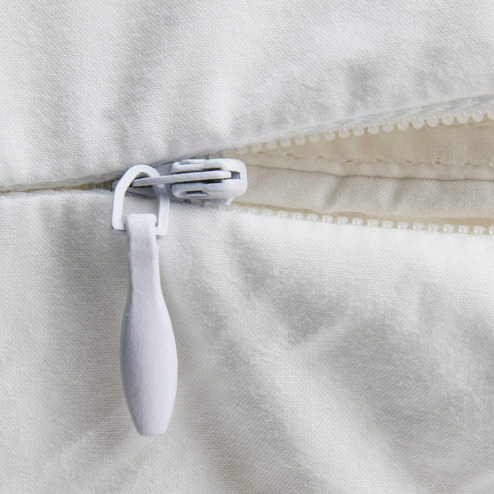 Pernă Genius, bumbac, eazzzy 40x80 cm - pernă ortopedică pentru somn odihnitor, fabricată din fibră de lapte cu aloe vera - potrivită pentru persoanele alergice, cu susținere, pernă de susținere a gâtului certificată Oeko-TEX, albă, A19202