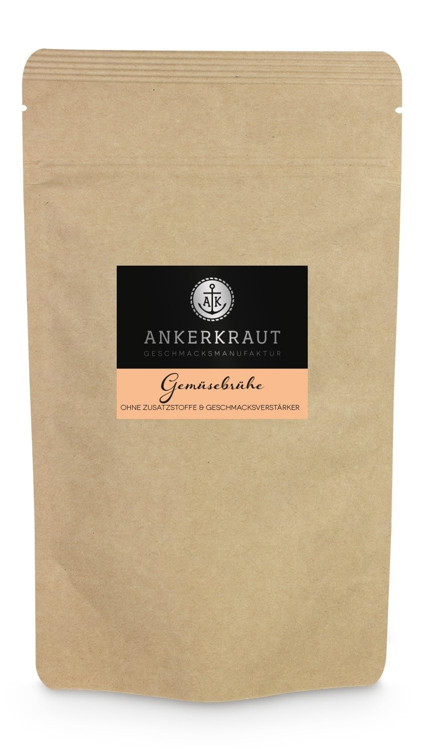 Ankerkraut Gemüsebrühe, ohne Gemsckverstärker, ohne Zucker, 90g parafa üvegben, Mischung würzender Ingredient für Brühe