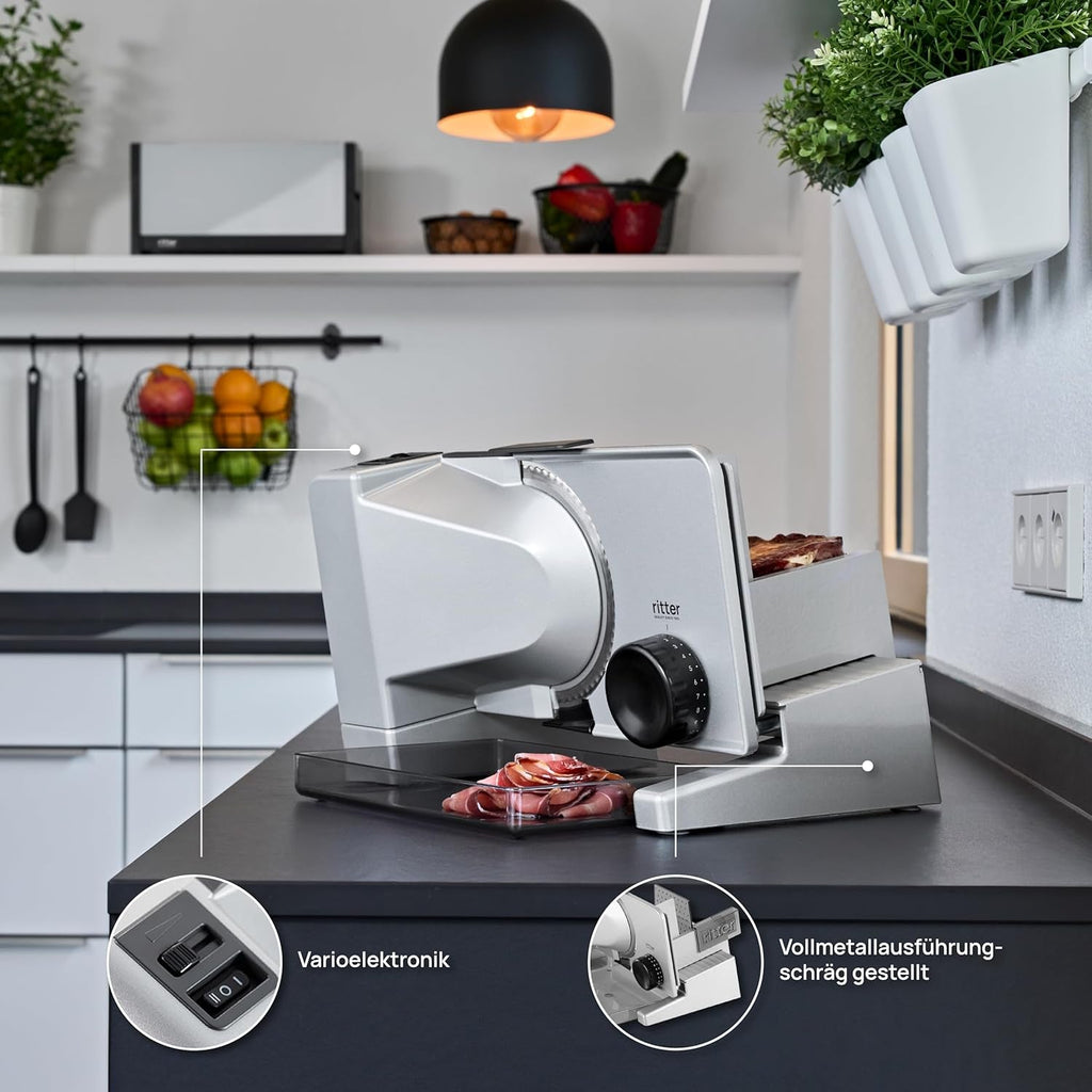 Ritter Serano 7 Duo plus Mașină electrică multifuncțională de feliat Rasnite si Feliatoare Naty Shop