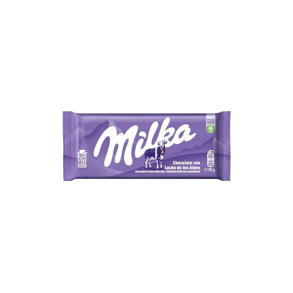 Milka Cow Spots – alpesi tejcsokoládé fehér csokoládéval tehénfoltos kivitelben – 24 x 90g
