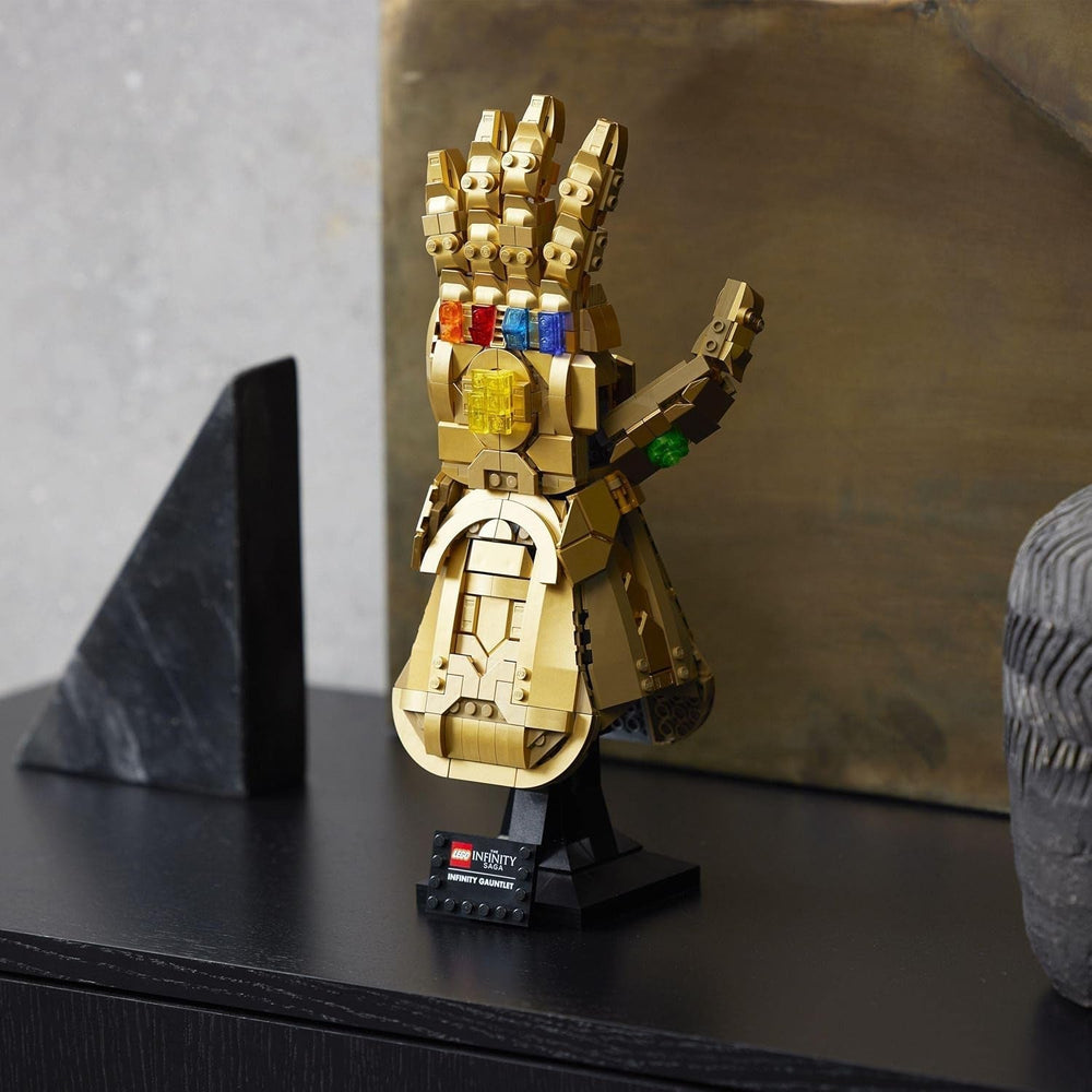 LEGO 76191 Marvel Super Heroes Infinity Glove Avengers Thanos kesztyű modellépítő készlet felnőtteknek rajongói elem Ajándék férfiaknak nőknek Her Him építőkészletek Besuche den LEGO-Store