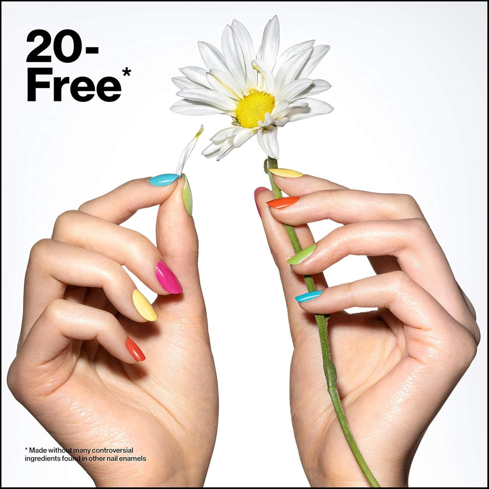 Revlon Ultra HD Snap körömlakk, hosszan tartó vegán formula, gyorsan szárad és teljes fedést biztosít egy rétegben, színes (8 ml), vörös és fekete (014), uniszex