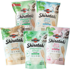 Miyata Shirataki vegyes doboz 5 különböző fajtával, konjac lisztből készült tészta, 5 csomag (5 x 270 g)