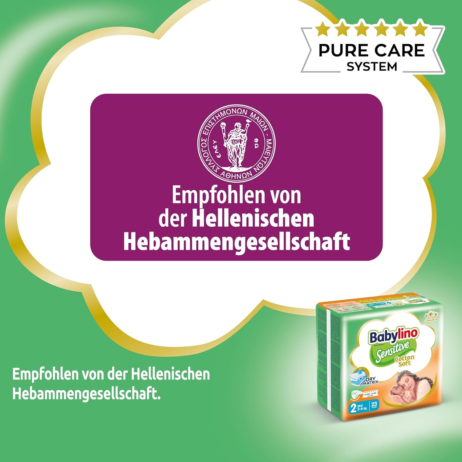 Pelenka érzékeny babáknak, 2-es méret, mini (3-6 kg), 192 pelenka