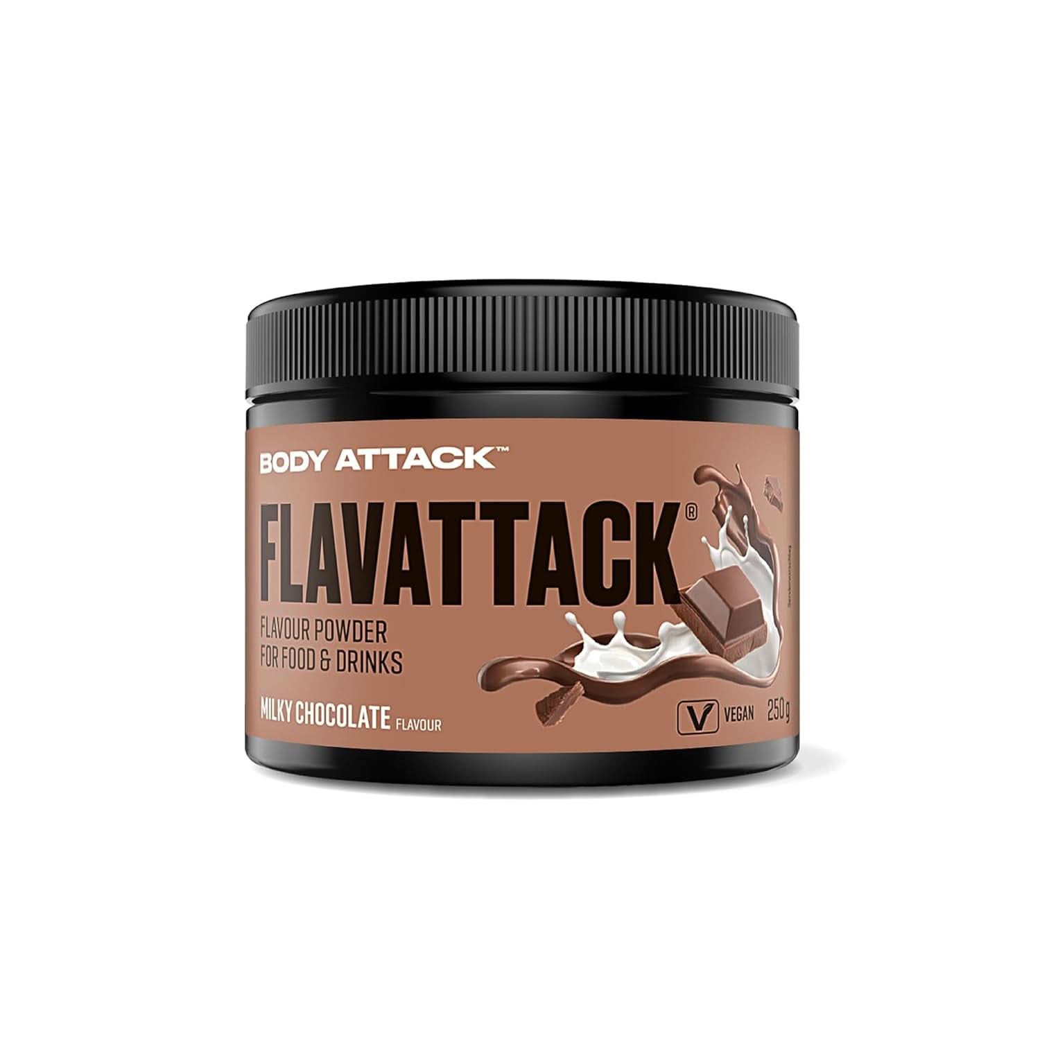Body Attack Flavattack®, Double Choc Brownie, 250G / 83 adag Flavours Naty Shop 250 gramm Tejcsokoládé