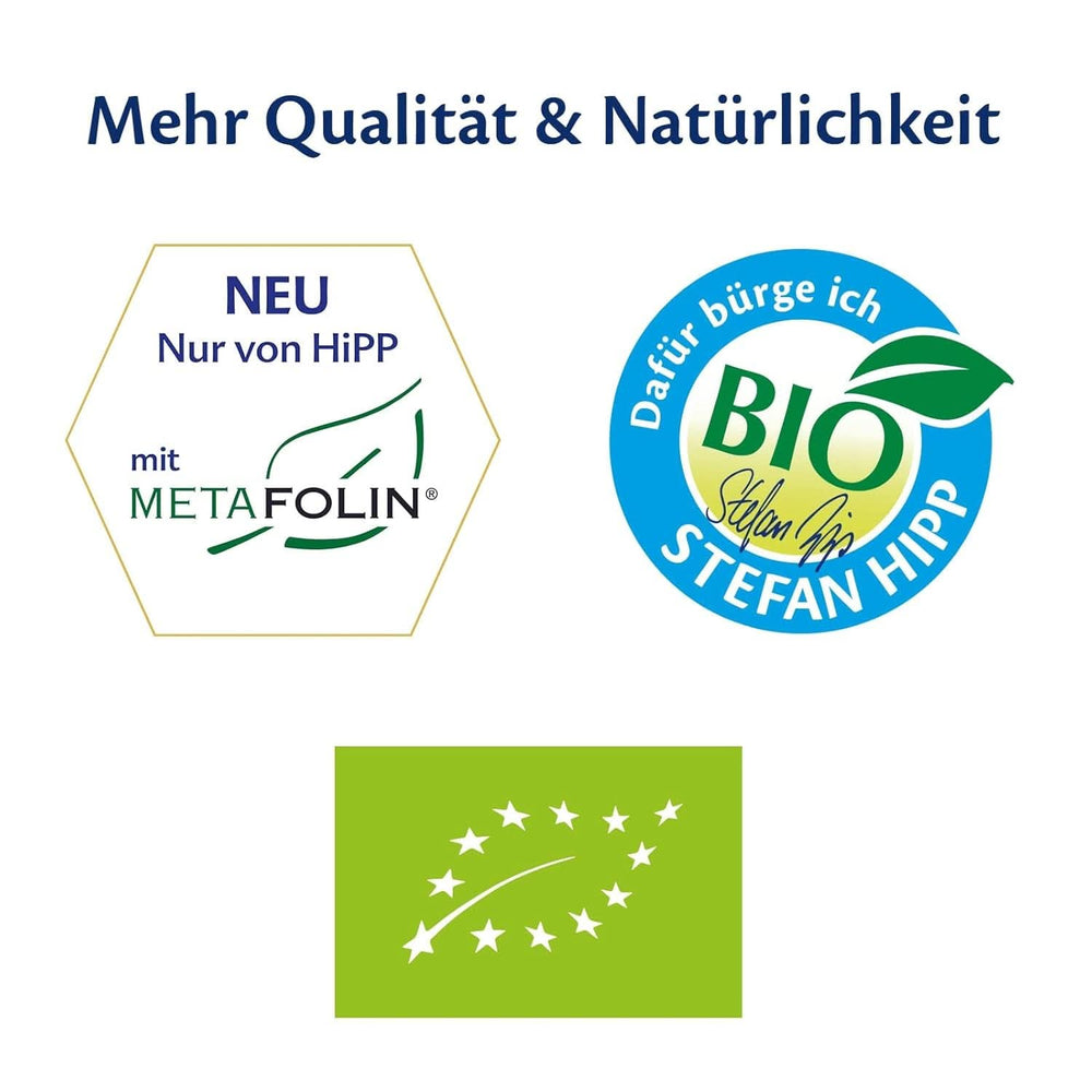 Hipp Organic Milk Food 2 BIO Combiotik, 4 db-os (4 x 600 grammos) Mother and Child Naty Shop csomag