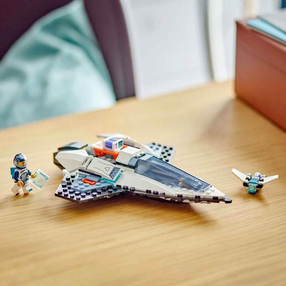 LEGO City Raumschiff, Weltraum-Spielzeug és Space Shuttle für Kinder zum Baen, Jungen und Mädchen ab 6 Jahren, Set mit Astronaut-Figur 60430