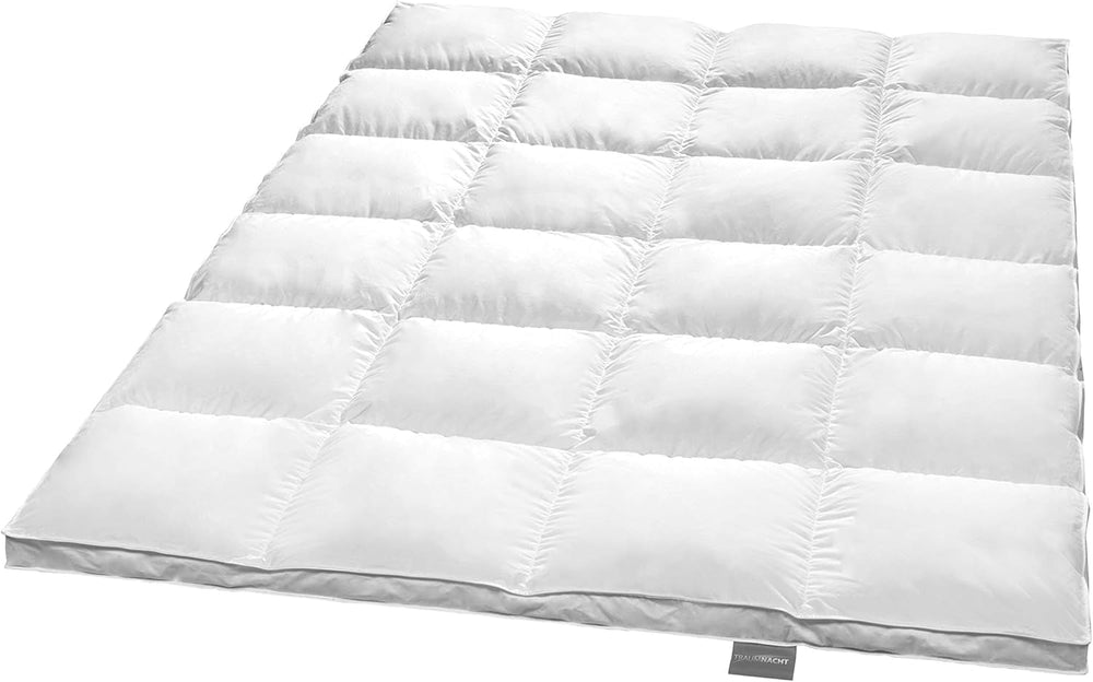Traumnacht Basic Light pehelypaplan új fehér pehellyel (60%) és tollakkal (40%), DIN EN 12934, 135 X 200 Cm, Down Pass és Öko-Tex tanúsítvánnyal, német minőségi szabvány szerint gyártva Paplanok és paplanok Naty Shop 90 százalék pehely / 10 százalék toll 2 05 nagyon meleg téli blank 2 0 3