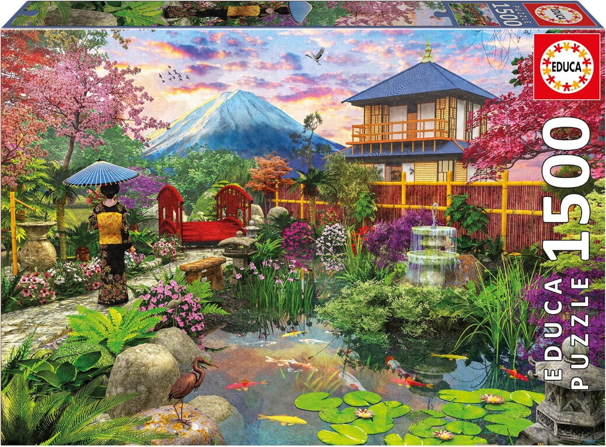 Educa - 1500 darabos puzzle felnőtteknek | A japán kert. Méretek: 85 X 60 cm. Tartalmazza a Fixpuzzle puzzle ragasztót. 14 éve (19937) Puzzle Naty Shop Alapértelmezett cím
