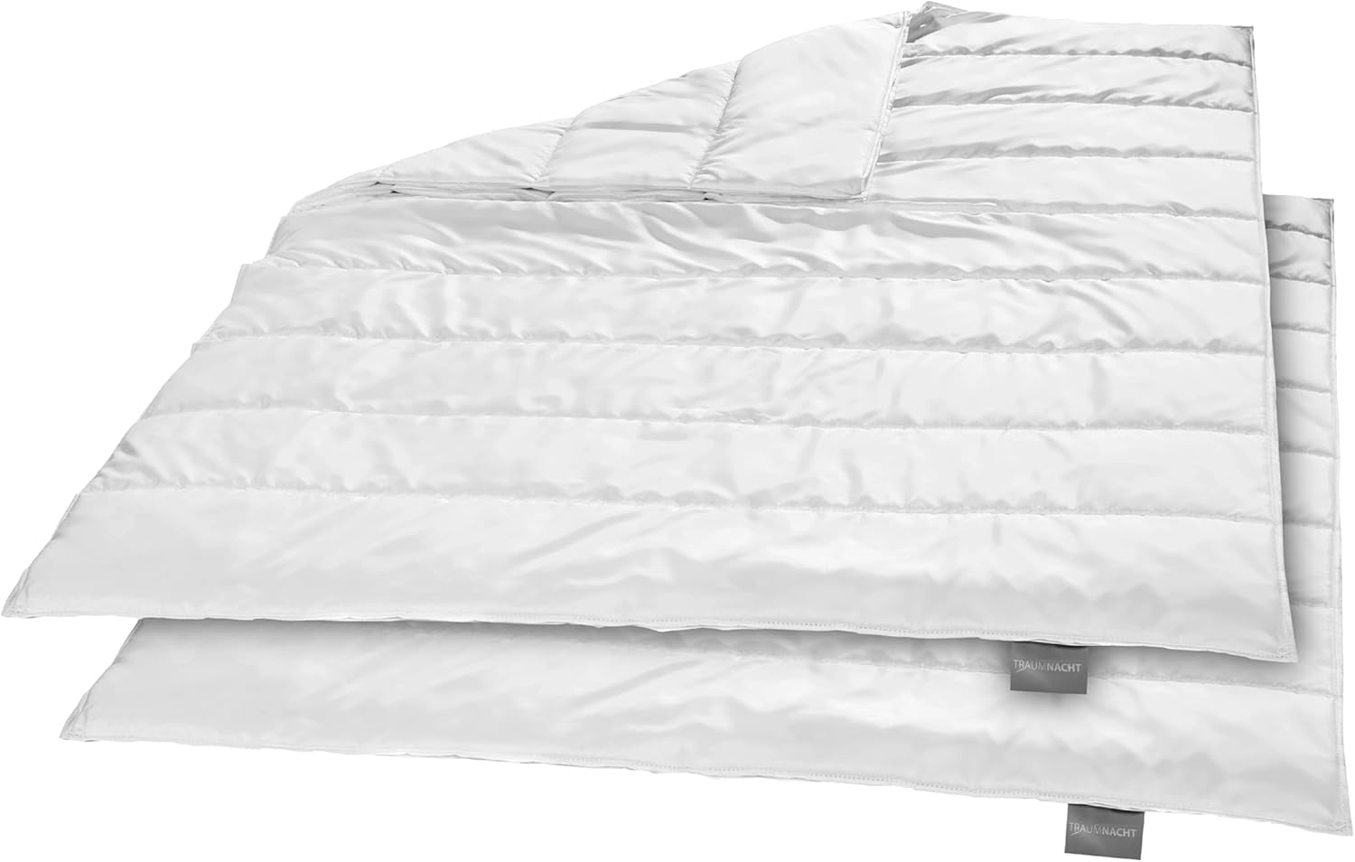 Set de pat Traumnacht Green - Plapumă pentru toate anotimpurile 135X200 Cm + pernă 80X80 Cm, durabil cu husă din microfibră, produs în conformitate cu standardul de calitate german Plapumi si pilote Naty Shop Set de plapume 4 sezoane (set de 2) 135 X 200