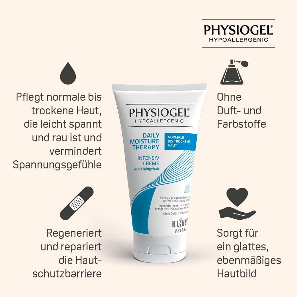 PHYSIOGEL Cremă hidratantă regenerantă pentru pielea uscată, 150 ml Cosmetice si Infrumusetare Naty Shop