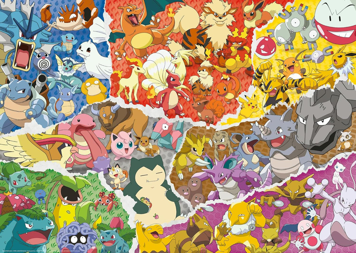 Ravensburger Puzzle 12000832 - Pokémon Adventure - 1000 darabos Pokémon puzzle felnőtteknek és 14 éven felüli gyerekeknek Puzzle Naty Shop Új design