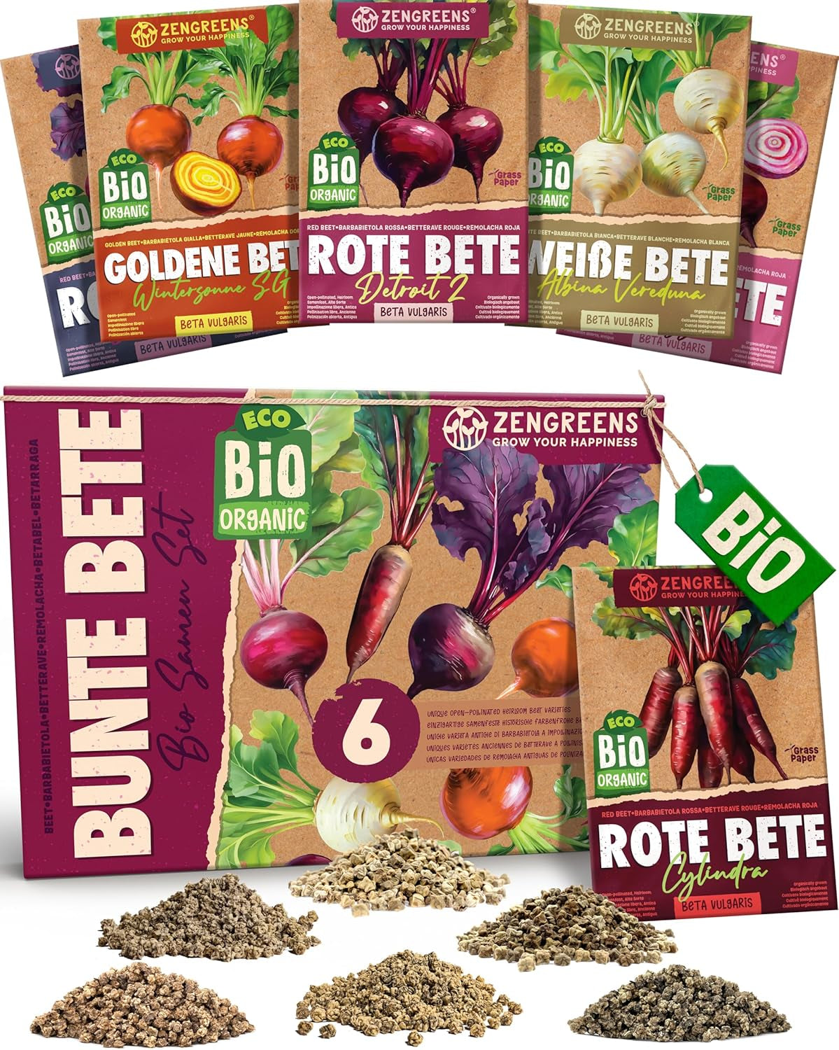 Bioparadicsommag 10-10 db-os paradicsommag készletben a kertben, erkélyen vagy magaságyásban történő egyszerű termesztéshez - Vetőmagok - Palánták